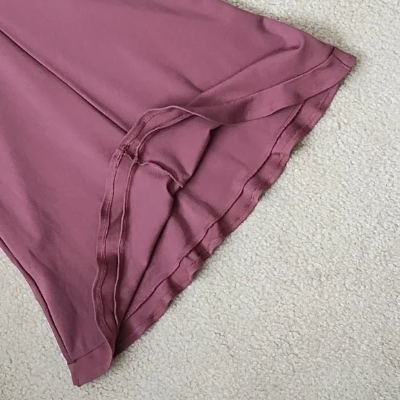 Express Mini Dress Women's XS Easter Spring Fit & Flare Ruffle Hem Soft Pink - Picture 6 of 8